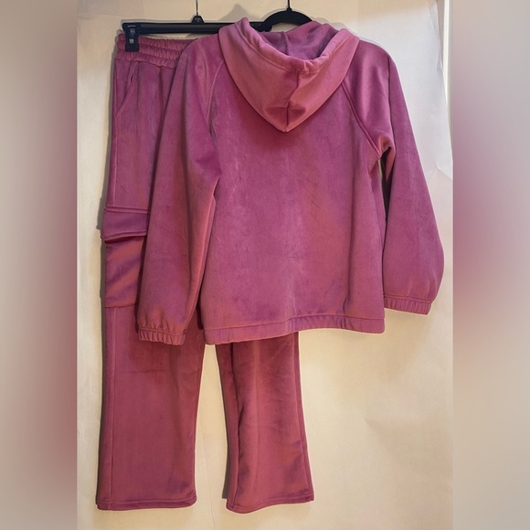 NWT Fuyukai Woman’s Pink 2-Piece Fleece Pant Jacket Set Size S/M - Picture 2 of 15